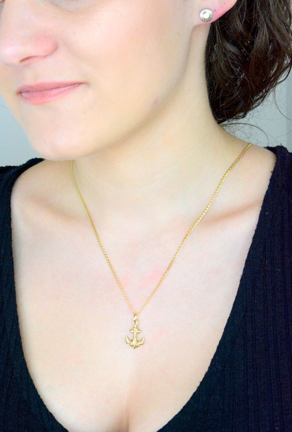 Zawieszka złota Kotwica, próba 585 ZA 2811 585. Kotwica złota Złota biżuteria próba 585. Biżuteria na prezent Zawieszka męska. Zawieszka damska. Kotwica biżuteria. Na prezent. 1.jpg